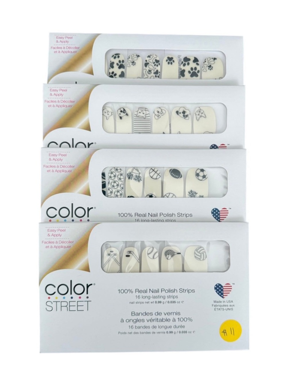 💅 Color Street (4 clear overlay bundle) Brand New!
